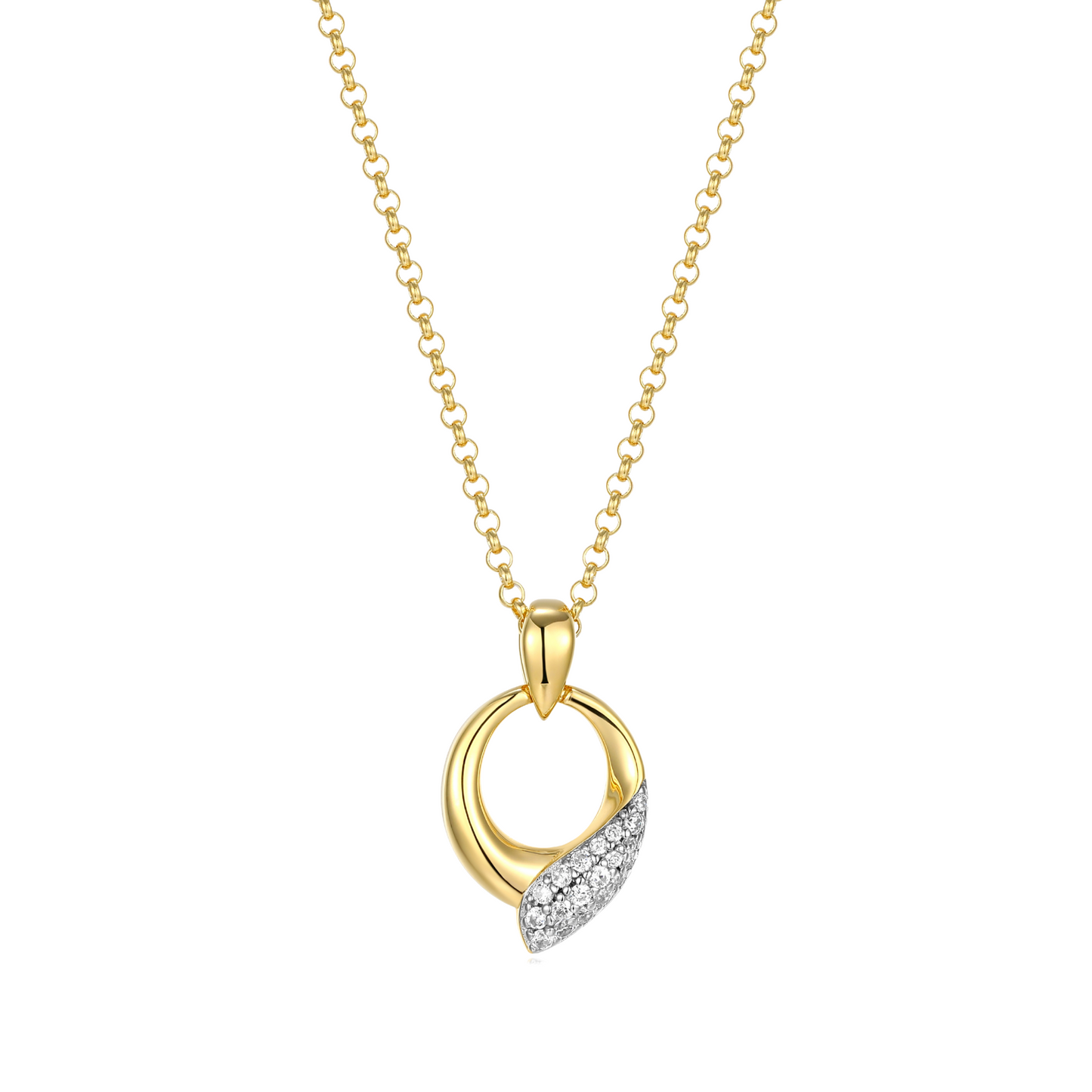 Elle Sterling Silver Gold Plated Pendant