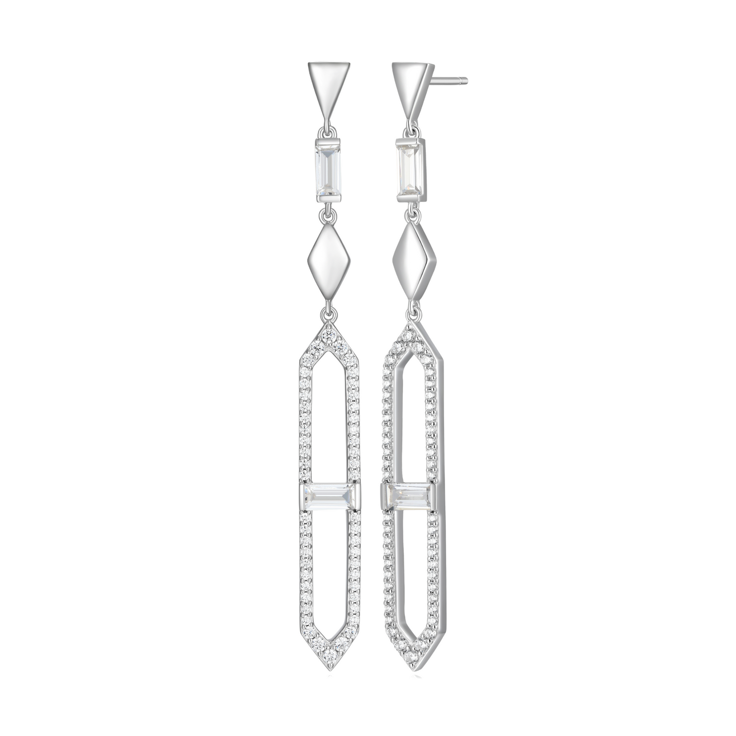 Elle Sterling Silver Drop Earrings