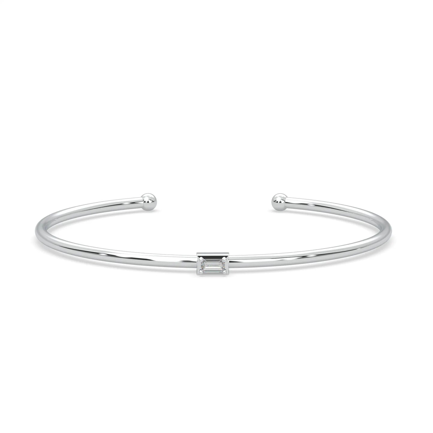 White modern cuff bracelet for women