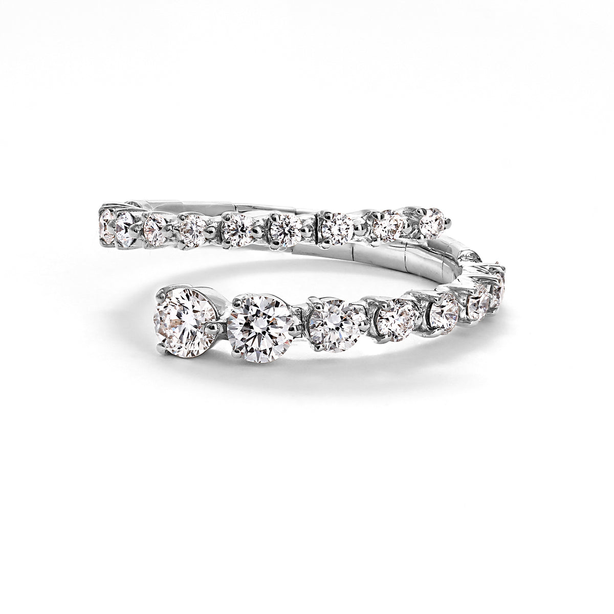 18K Diamond Bypass Fashion Ring