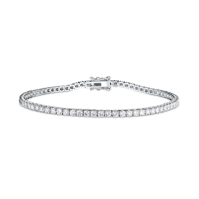 White 18K Diamond Tennis Bracelet