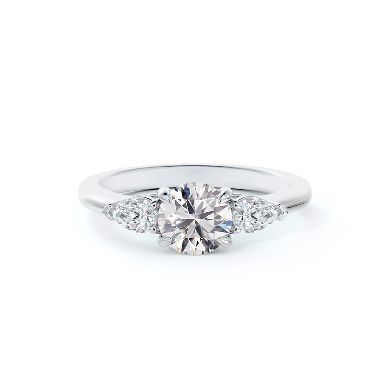 De Beers Forevermark Lady's Platinum 3 Stone Engagement Ring