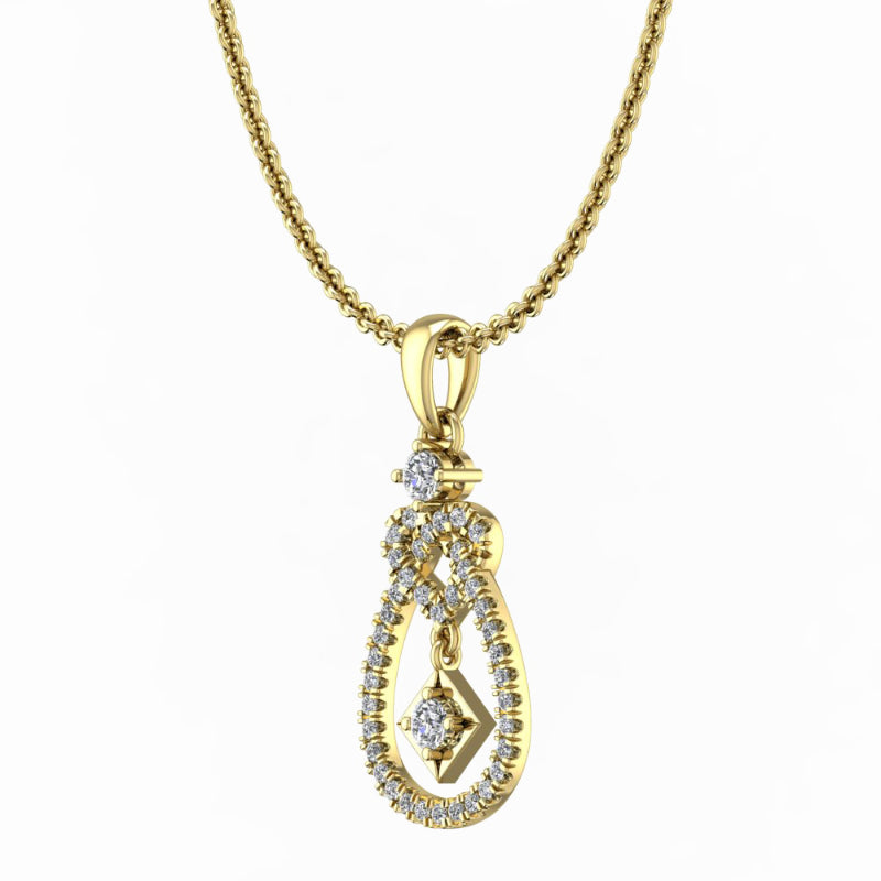 Martin Flyer Lady's Yellow 18 Karat Pendant