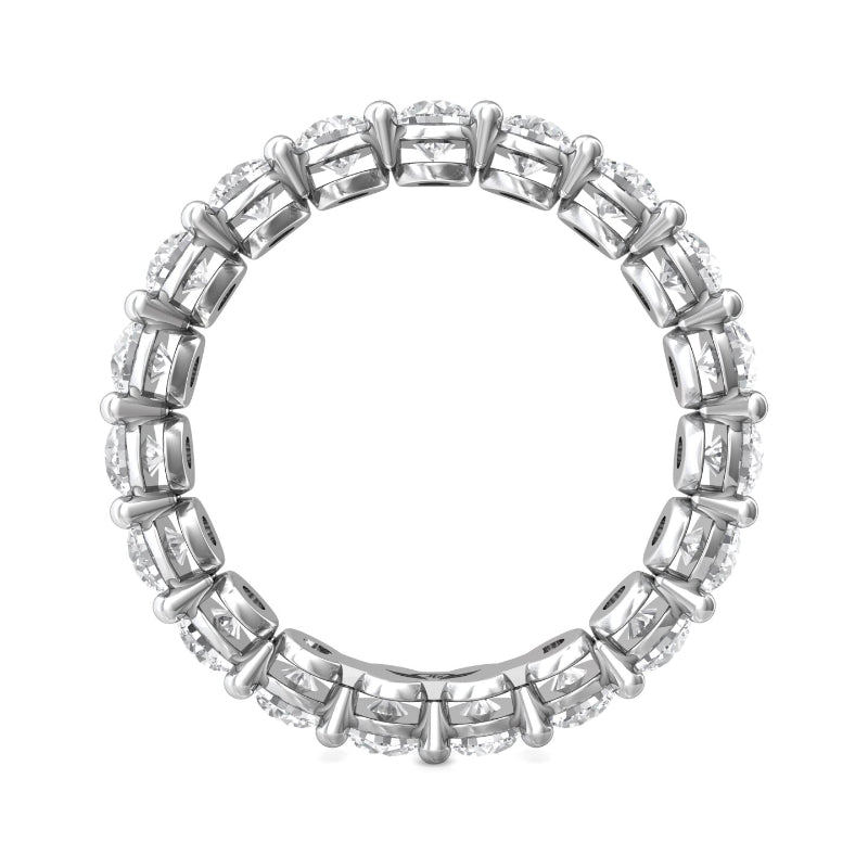 Martin Flyer Lady's White 18K Eternity Anniversary Ring