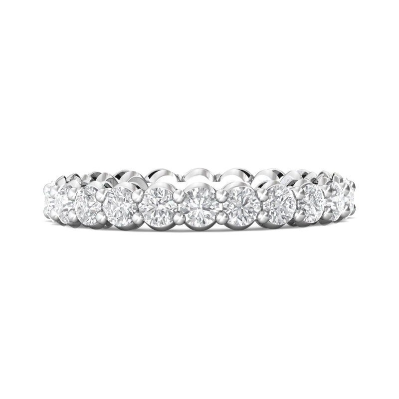 Martin Flyer Lady's White 18K Eternity Anniversary Ring - 1.85 carats