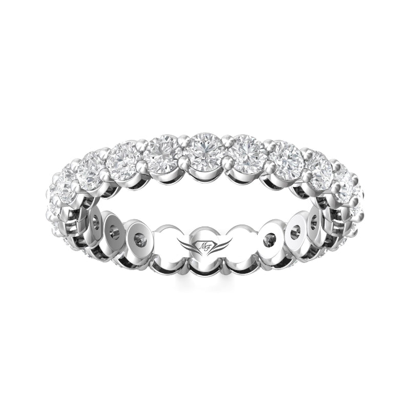 Martin Flyer Lady's White 18K Eternity Anniversary Ring - 1.85 carats