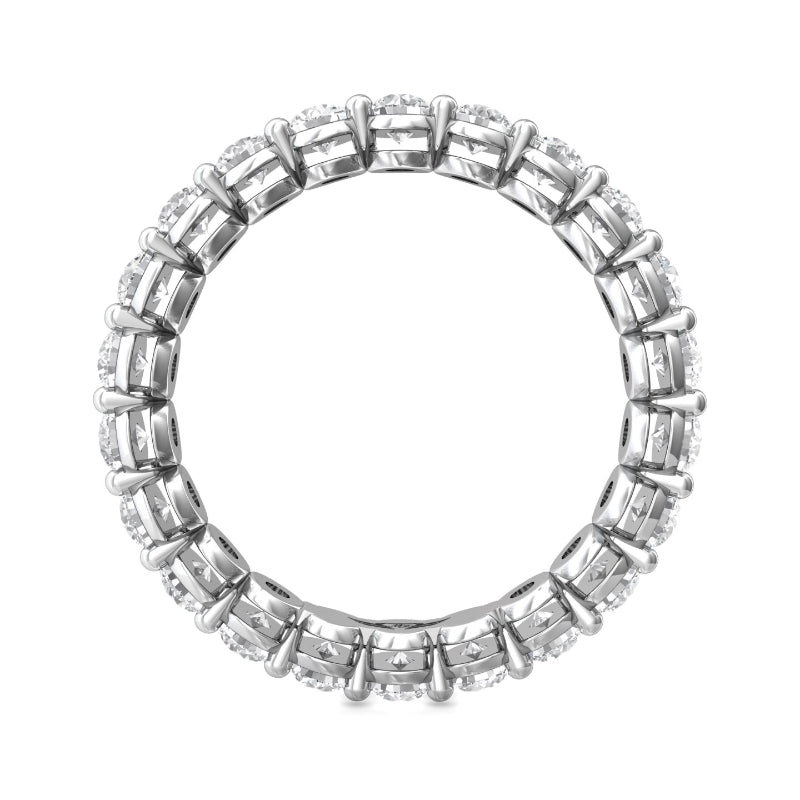 Martin Flyer Lady's White 18 Karat Eternity Anniversary Ring