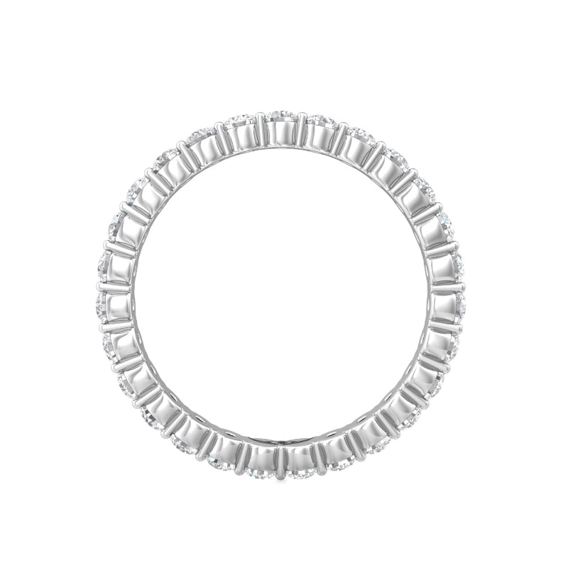 Martin Flyer Lady's White 18K Eternity Anniversary Ring
