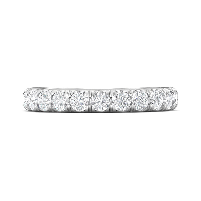 Martin Flyer Lady's White 18K Half Anniversary Ring