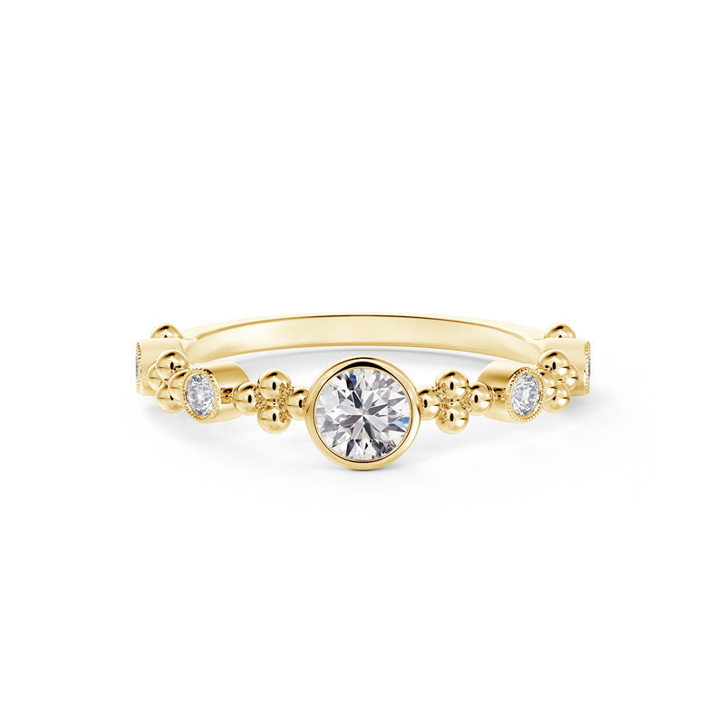 De Beers Forevermark Lady's Yellow 18K Diamond Tribute Stacker Ring