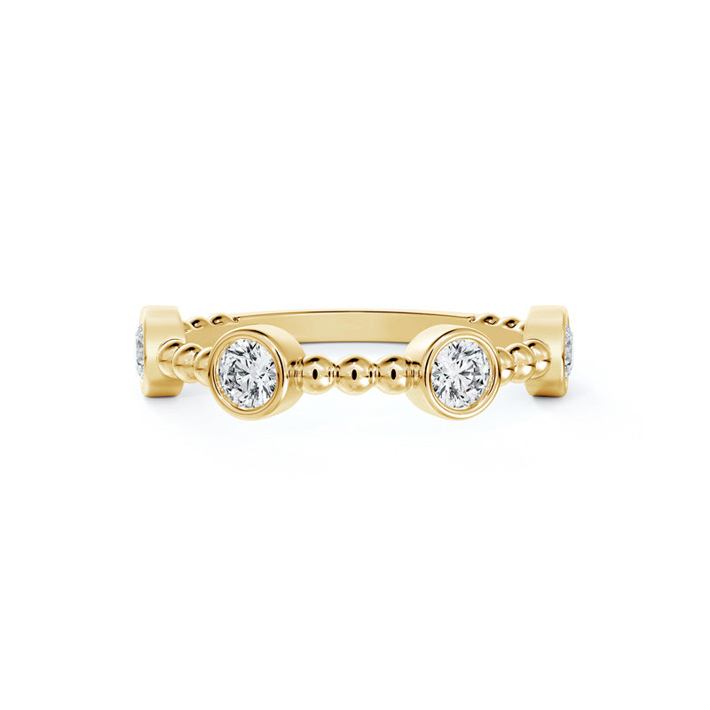 De Beers Forevermark Lady's Yellow Diamond Bezel Ring