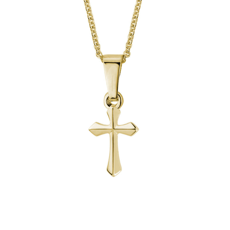 Yellow 14 Karat Cross Pendant