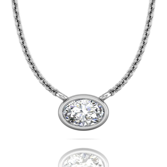 Martin Flyer Forevermark Tribute Collection Lady's White 18 Karat Necklace