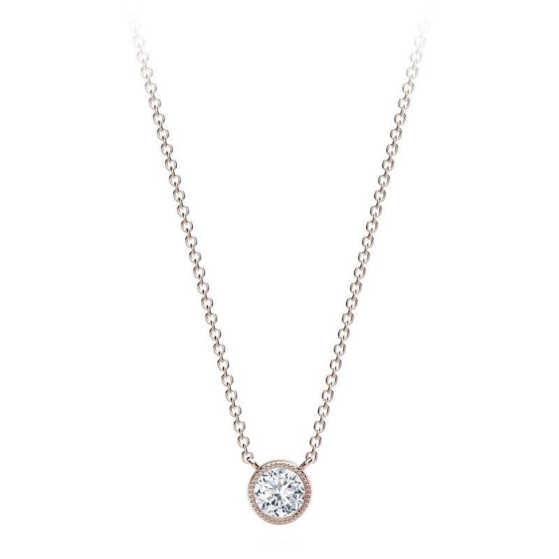 Martin Flyer Lady's Rose 18 Karat Pendant MFFMT2060-30-RG