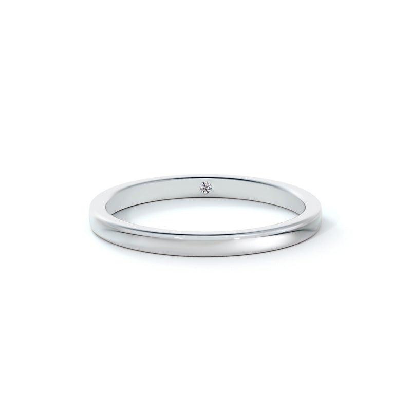 De Beers Forevermark Lady's Platinum Band Wedding Band