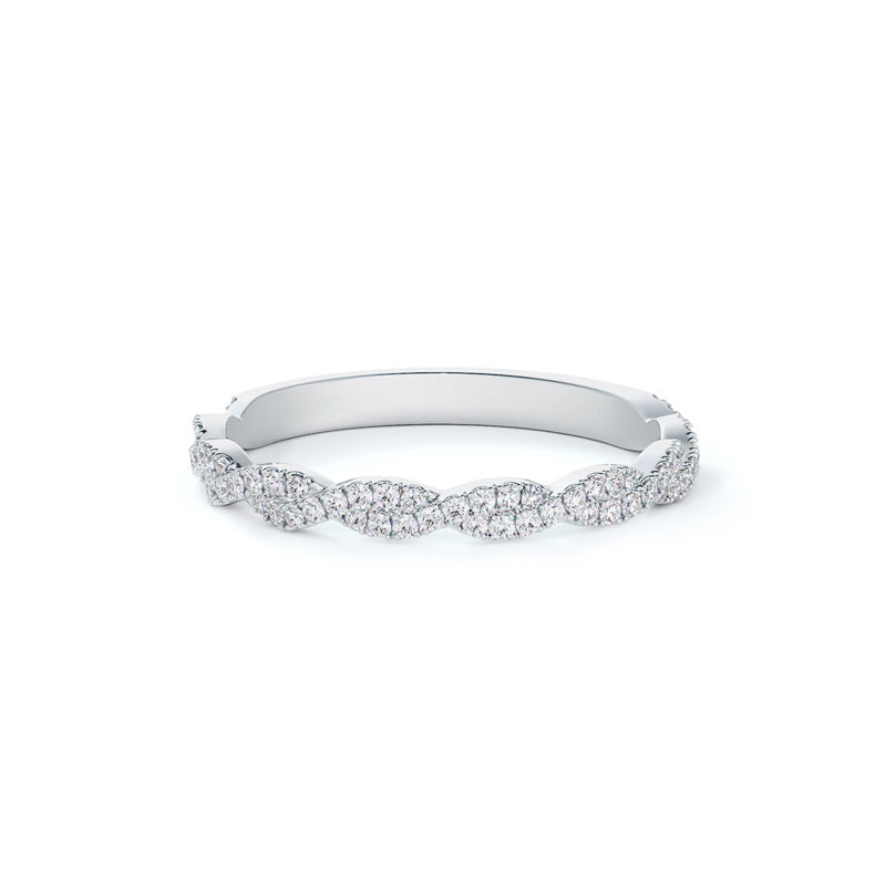 De Beers Forevermark Lady's Platinum Twist Wedding Band