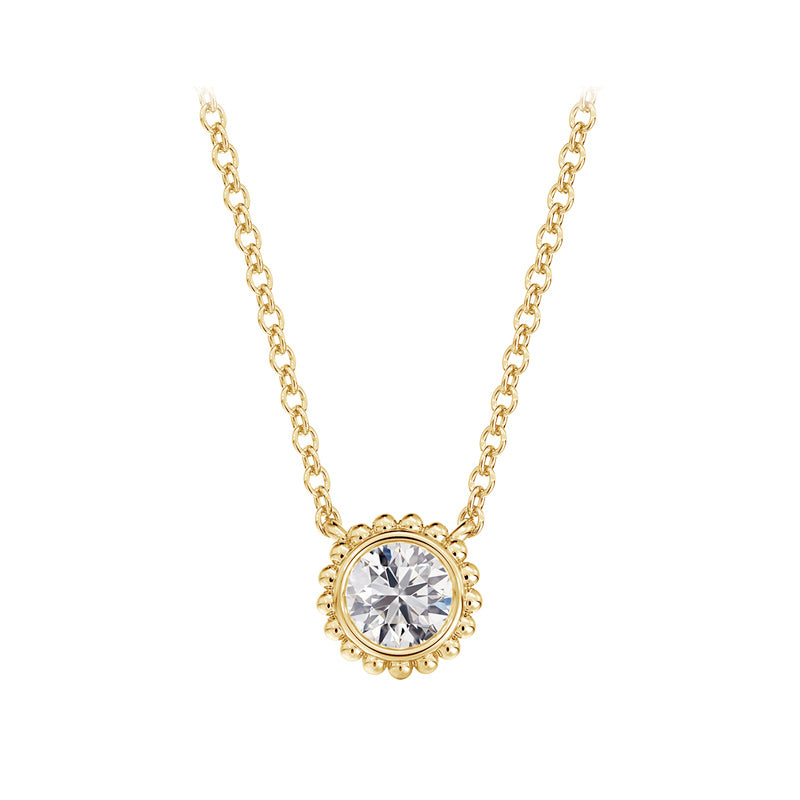 De Beers Forevermark Lady's Yellow 18K Diamond Solitaire Pendant