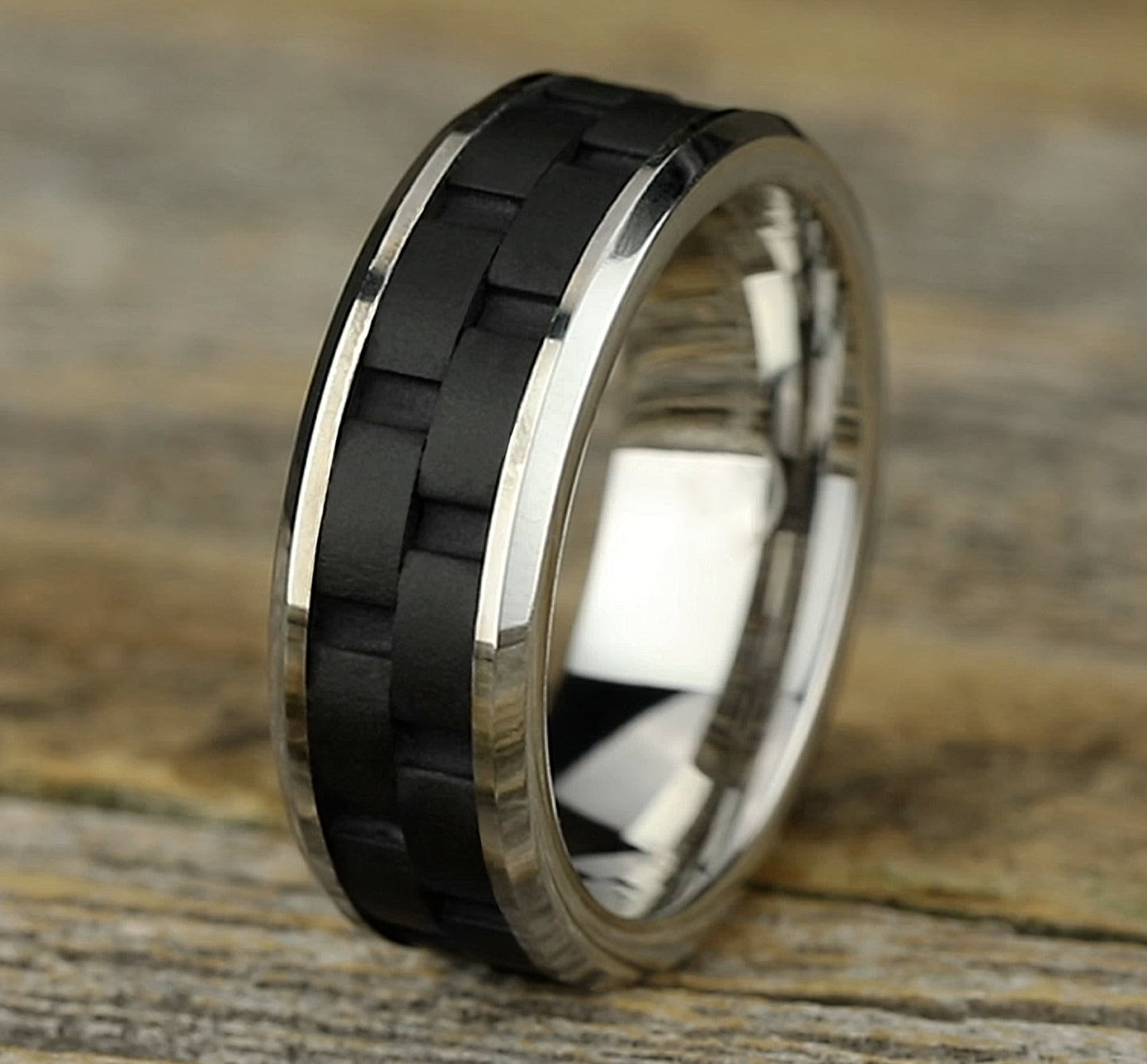 Black leather pilot jacket with silver hardware.