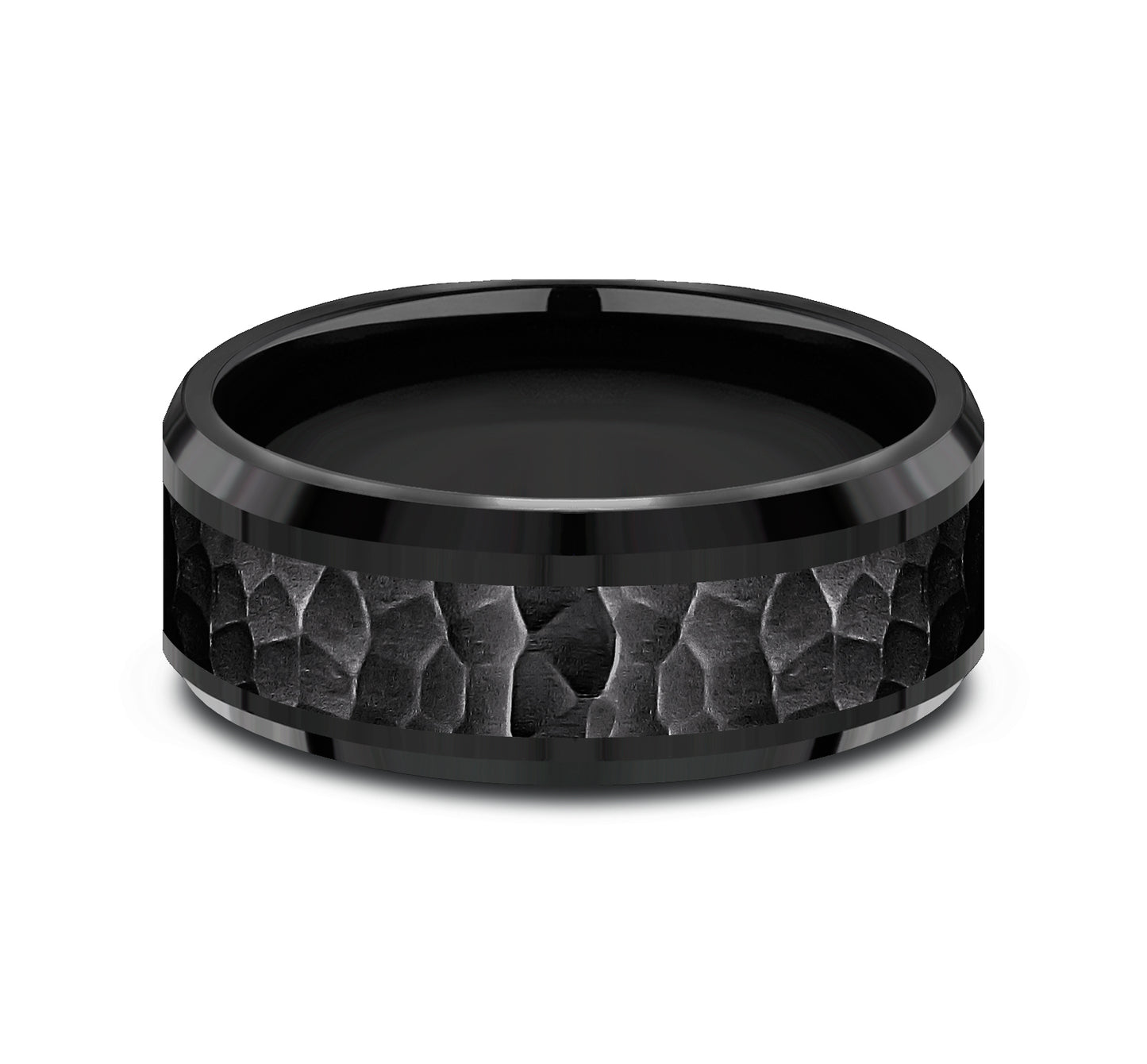 Hammered Titanium Band