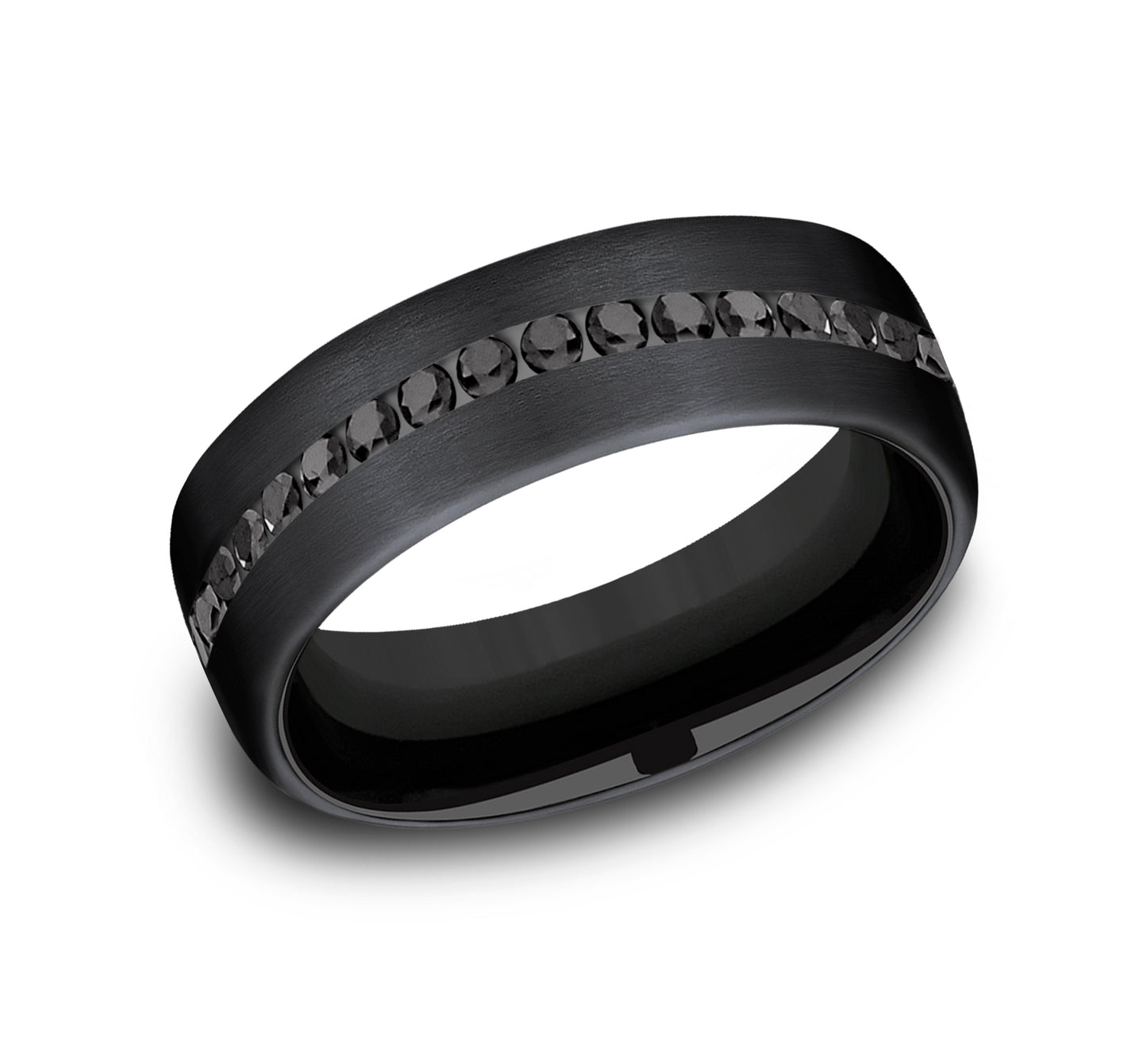THE EDISON, Titanium Band with Black Diamonds (.40ct)