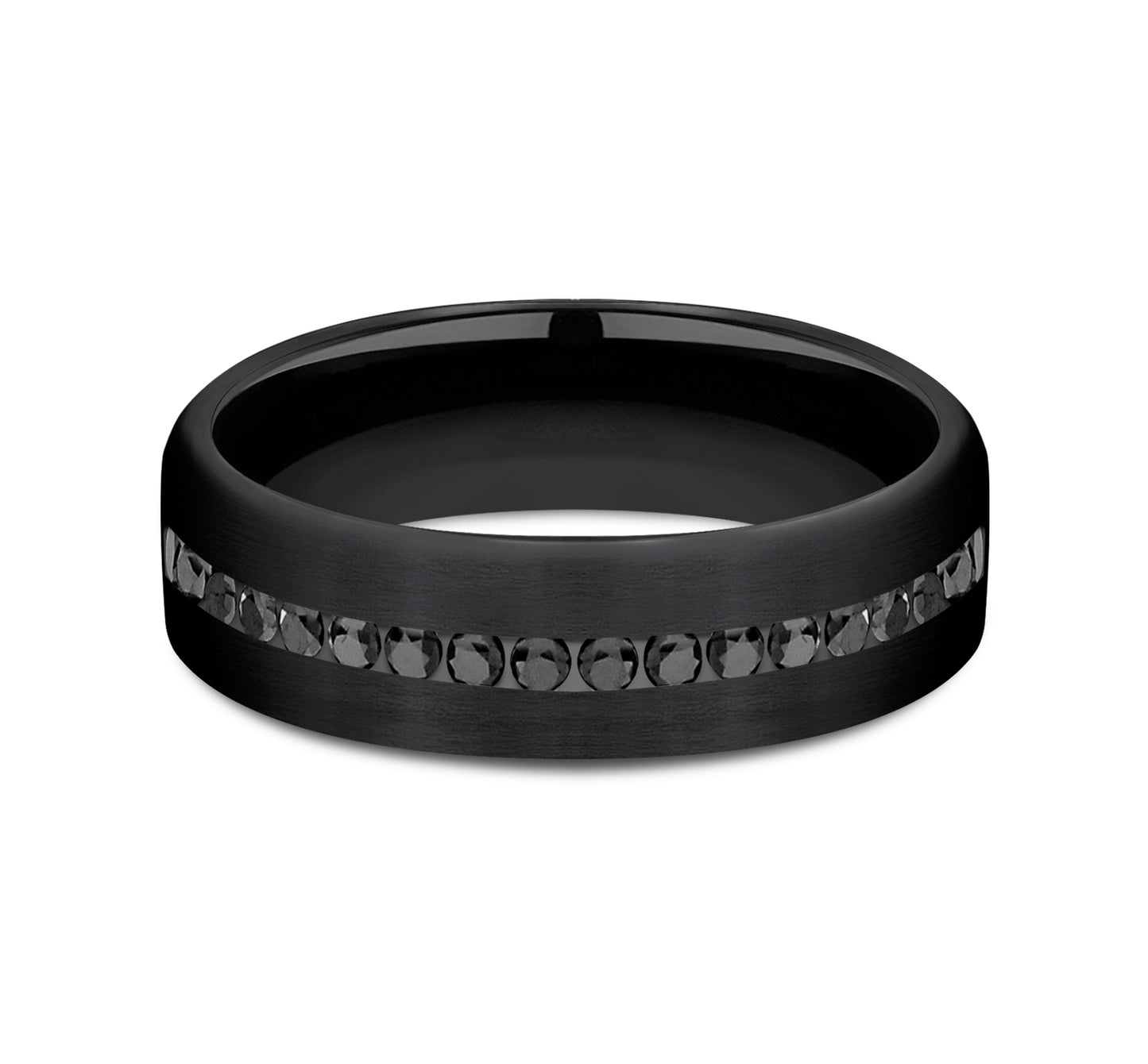 THE EDISON, Titanium Band with Black Diamonds (.40ct)