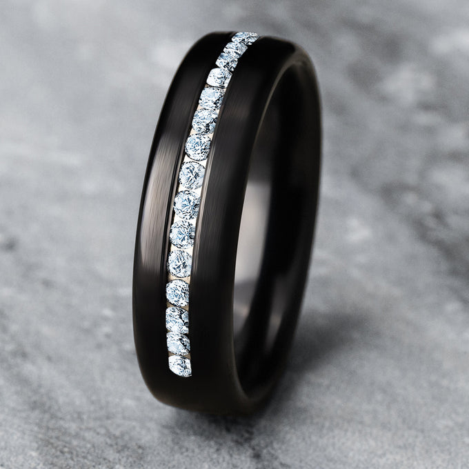 Lincoln black leather backpack