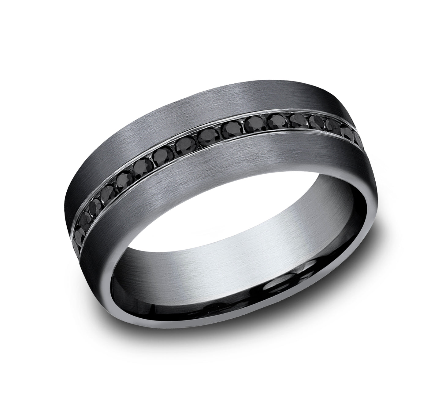 THE EDISON, Tantalum Band with Black Diamonds (.40ct)