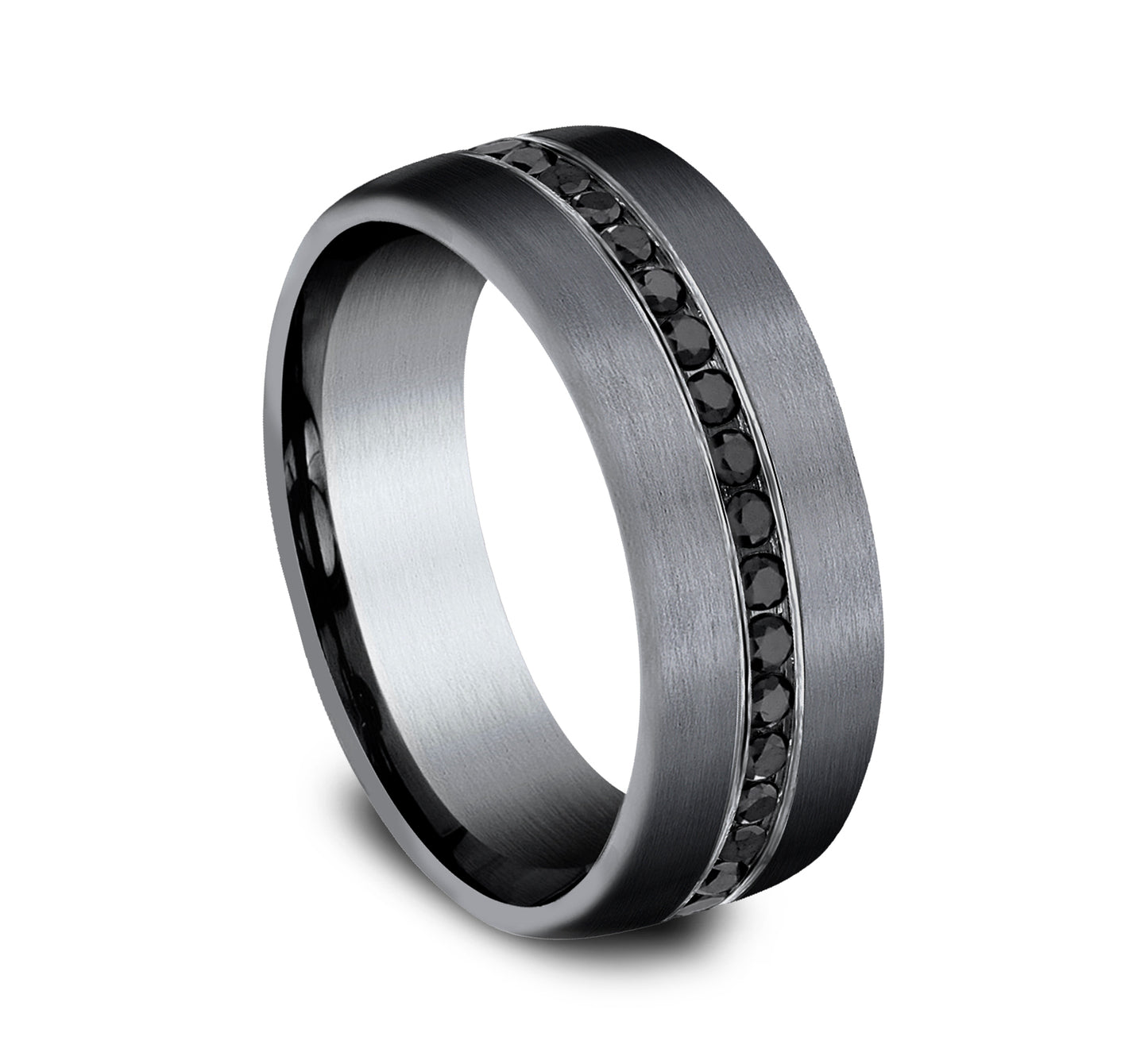 THE EDISON, Tantalum Band with Black Diamonds (.40ct)