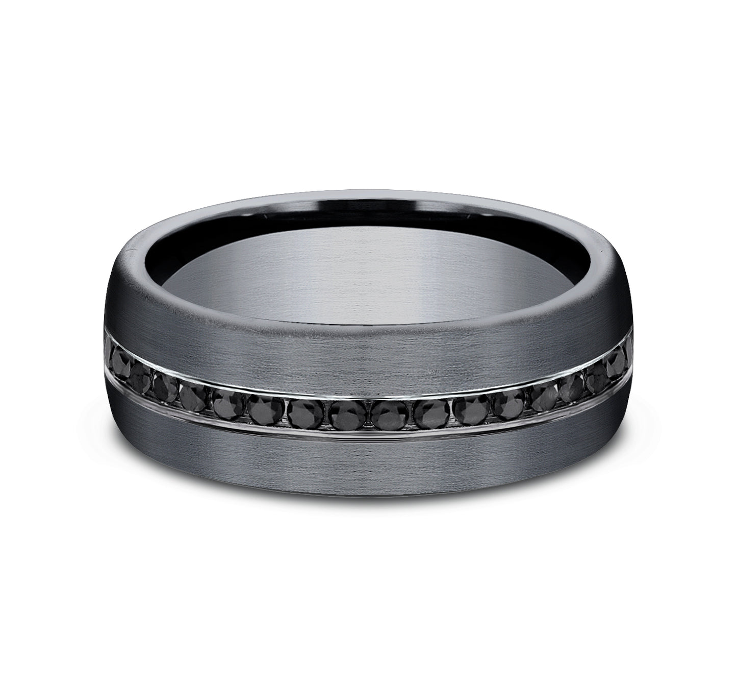 THE EDISON, Tantalum Band with Black Diamonds (.40ct)