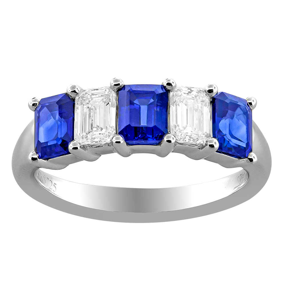 One Of A Kind 18 Karat Sapphire and Diamond Fashion Ring