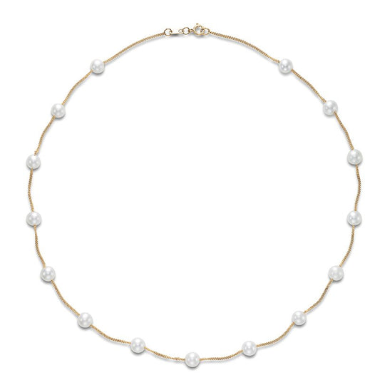 Yellow 14 Karat Tin Cup Necklace