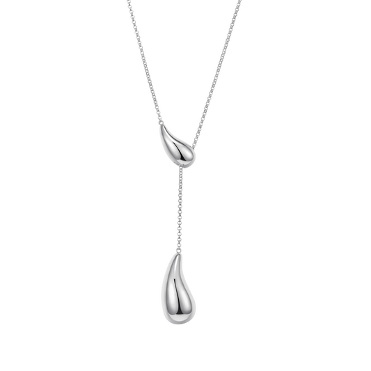 Elle sterling silver teardrop pendant