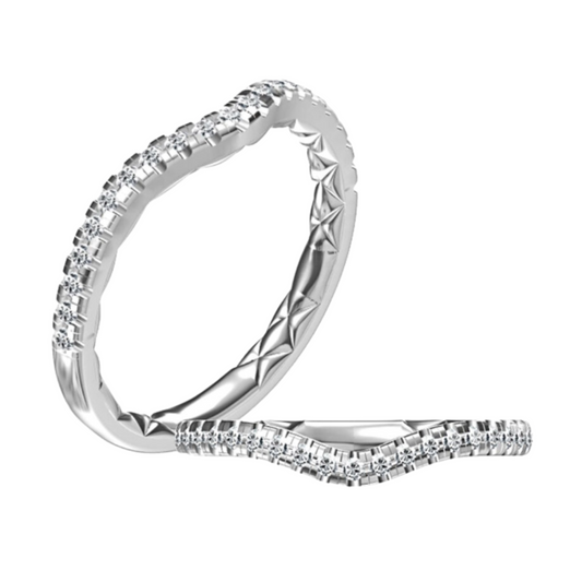 A Jaffe Contoured Diamond Wedding Band