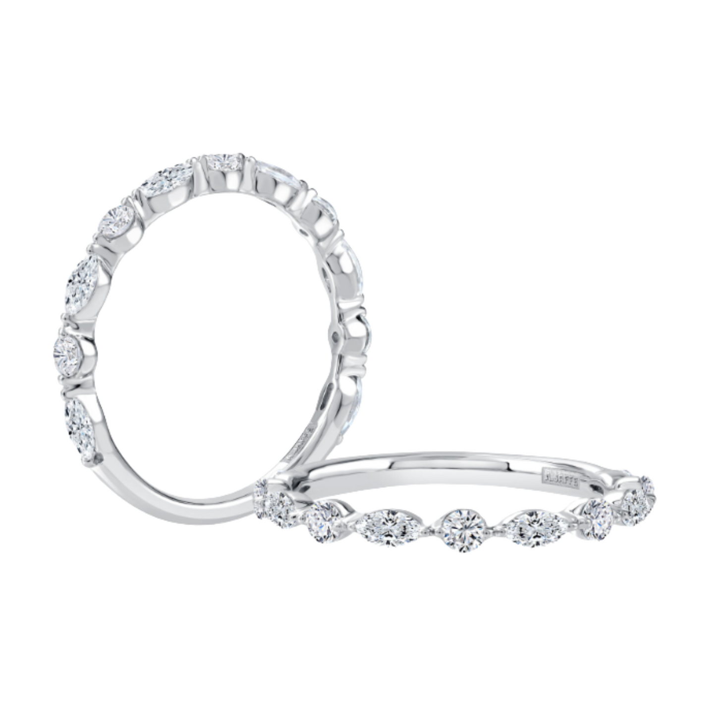 A Jaffe Mixed Shape Diamond Wedding Band