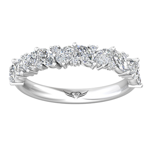 Martin Flyer Multi Stone Diamond Wedding Band