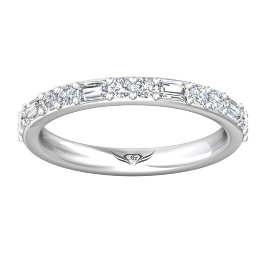 Martin Flyer Multi Shape Diamond Wedding Band