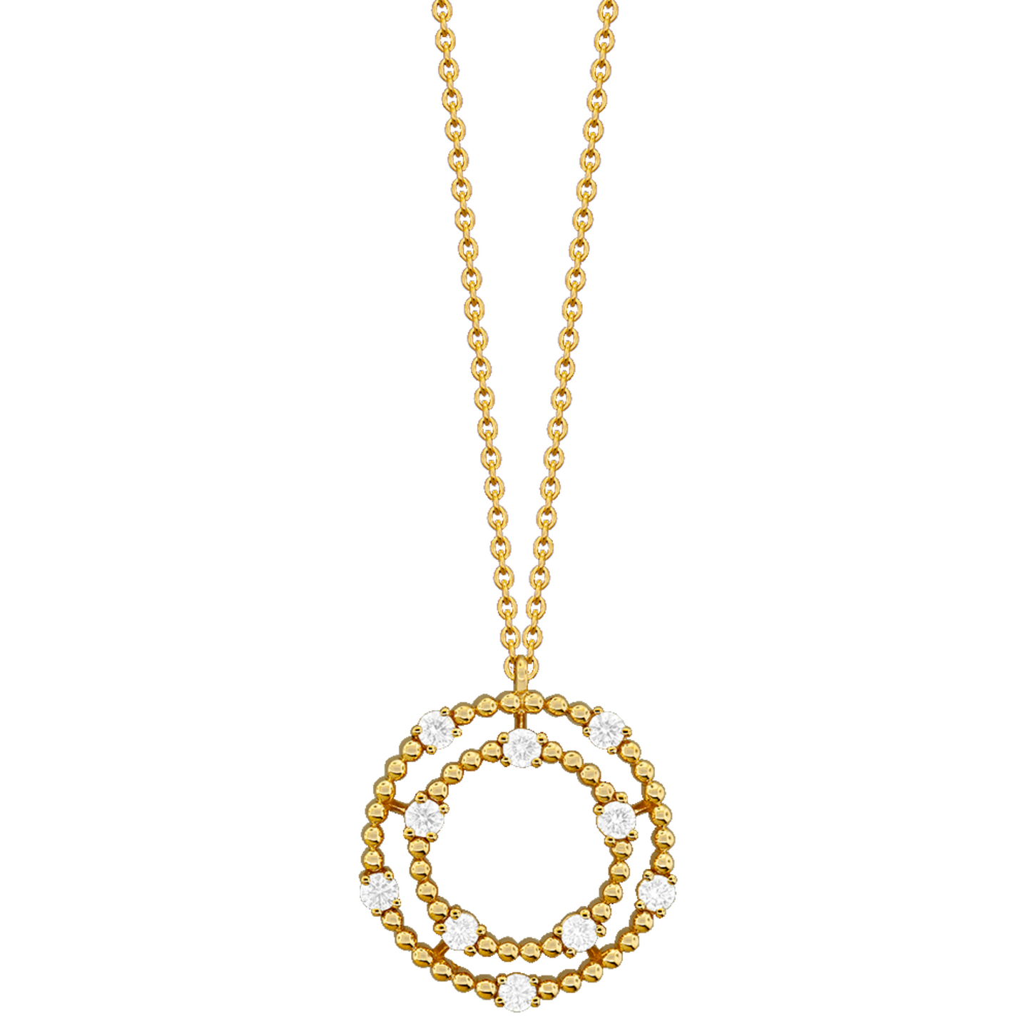 Yellow 18 Karat Diamond Pendant
