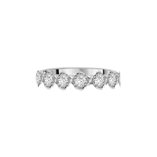 18 Karat 7-Stone Stack Band Fashion Ring