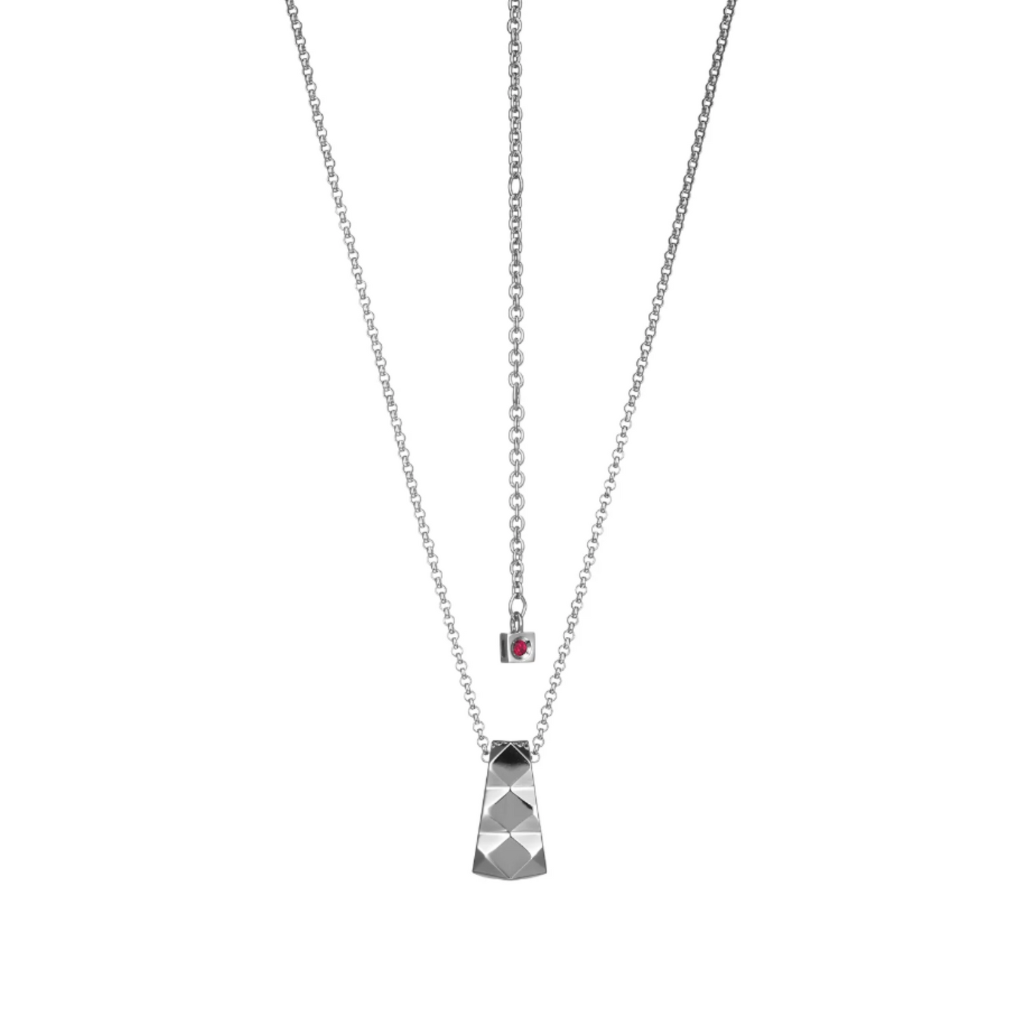 Elle Sterling Solver Geometric Drop Pendant