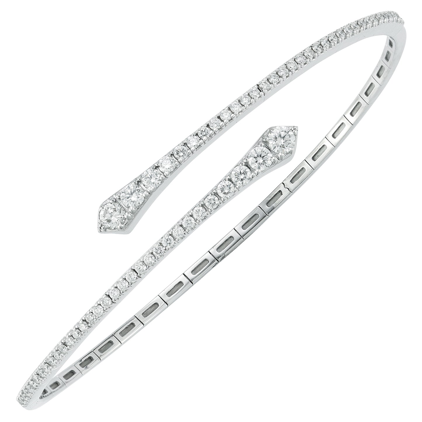 18K Diamond Bypass Bracelet