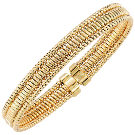 Yellow 18 Karat Coil Cuff Bracelet