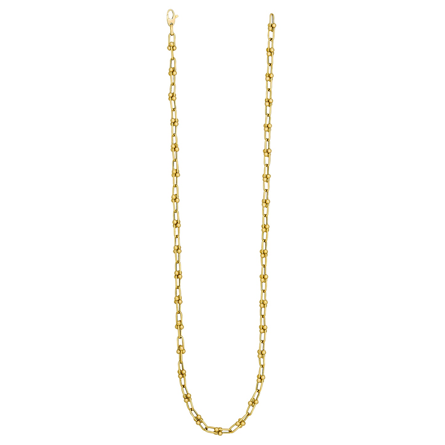14 Karat Yellow Gold Designer U-Link Chain
