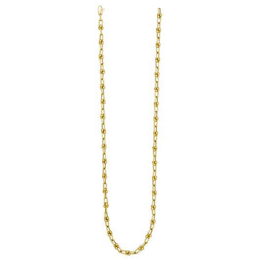 14 Karat Yellow Gold Designer U-Link Chain