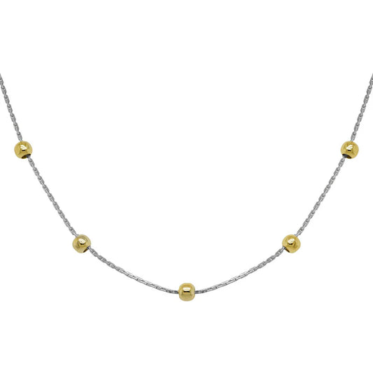 Two Tone 14 Karat Bead Chain
