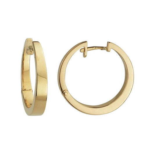 14 Karat Yellow Gold Hoop Earrings