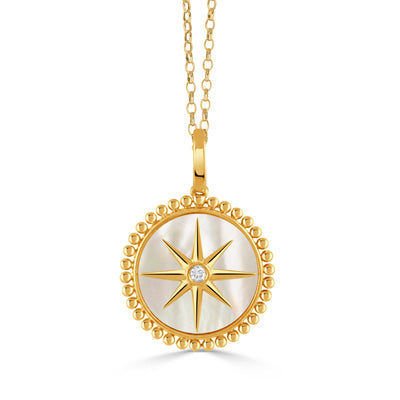 18K Mother of Pearl Star Pendant