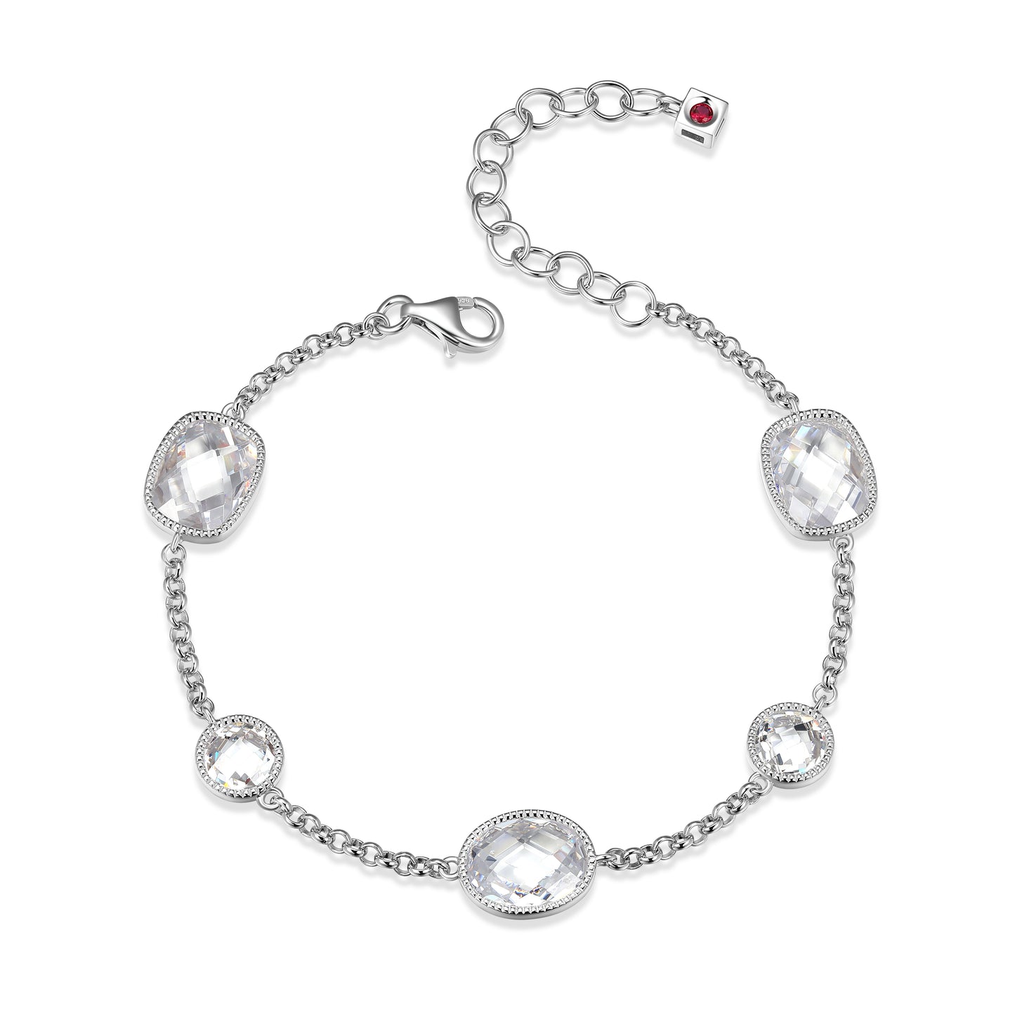 Elle Sterling Silver Essence CZ Bracelet