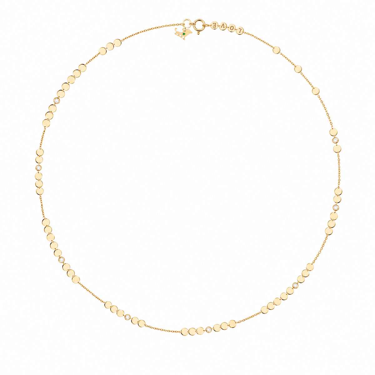 18K Love Big Dot Diamond Necklace