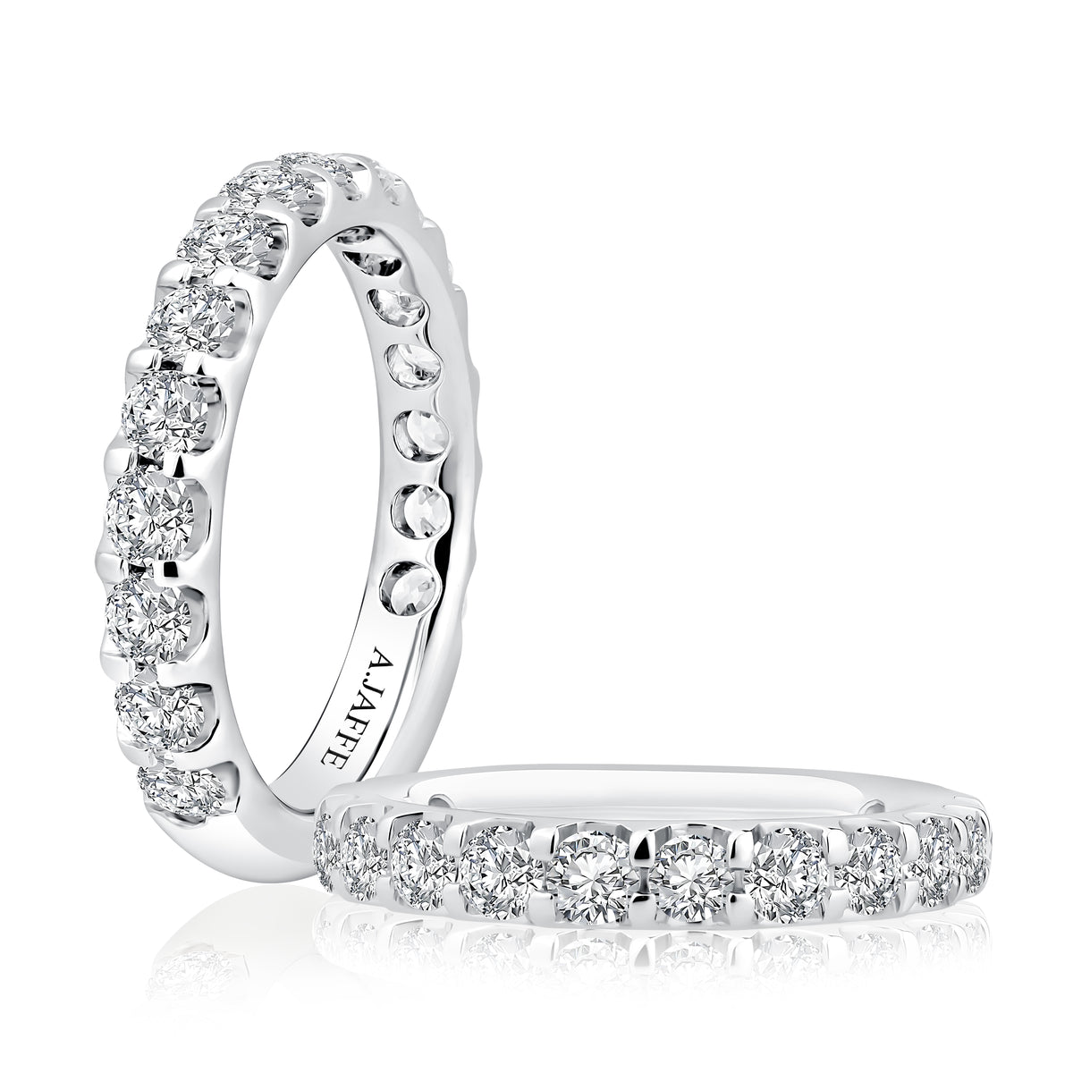 Platinum Extruded Diamond Wedding Band 1.60ctw