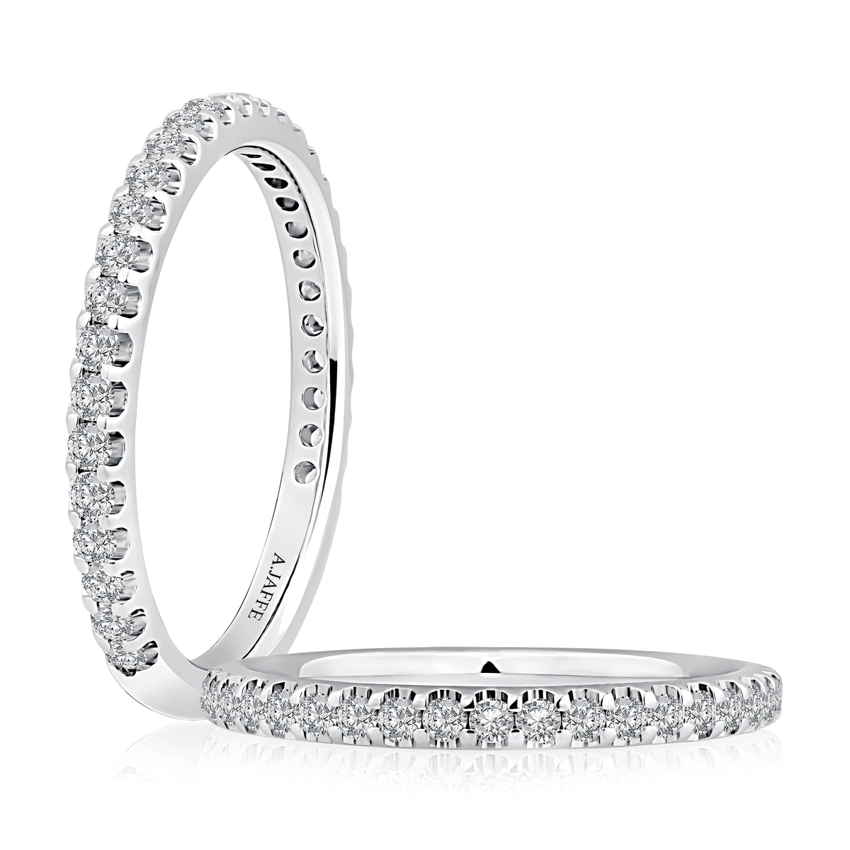 Platinum Extruded Diamond Wedding Band 0.35 ctw